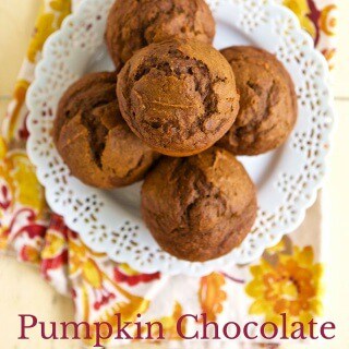 No one should choose between healthy, pumpkin and chocolate. Have it all with these Healthy Pumpkin Chocolate Muffins. #MakeHealthyEasy via @JBraddockRD http://jennabraddock.com