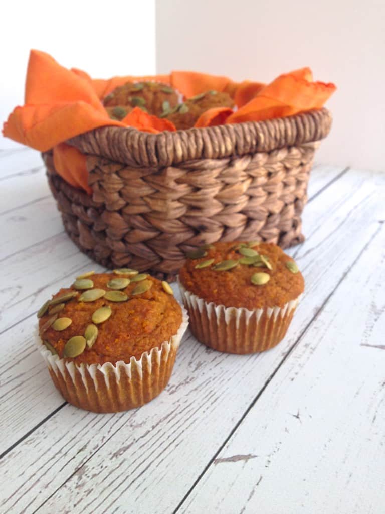 healthy pumpkin muffins, muffins made with honey
