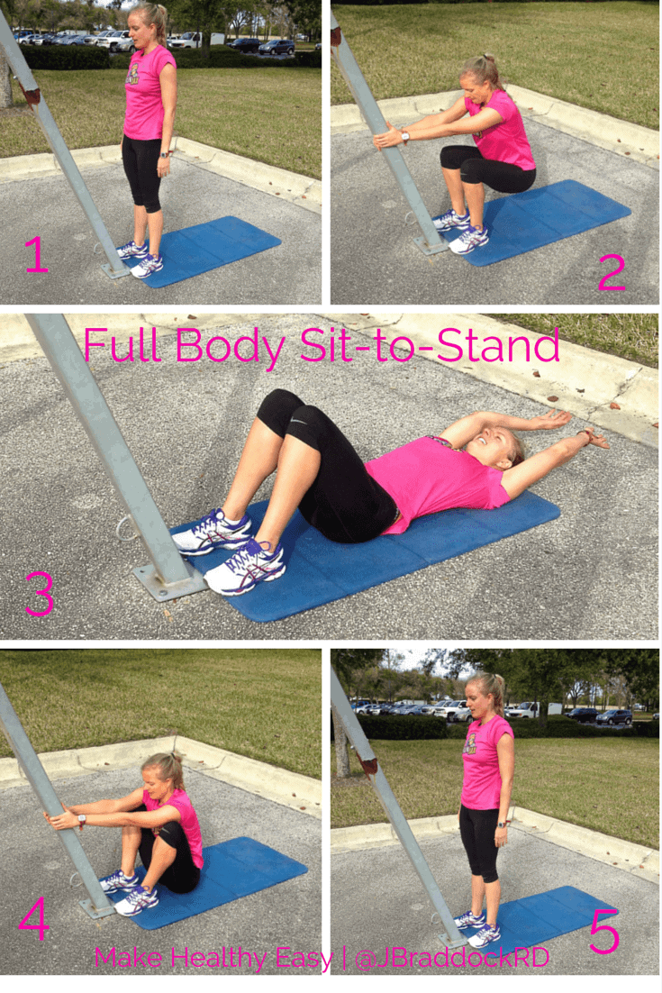 Full Body Exercise without Equipment - Sit to Stand