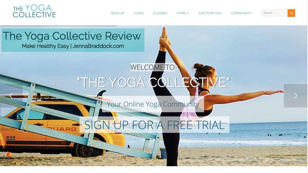 #WorkoutWednesday - Online Yoga Classes -- Review of The Yoga Collective. A GREAT option for practicing at home or anywhere. via @JBraddockRD #MakeHealthyEasy www.JennaBraddock.com