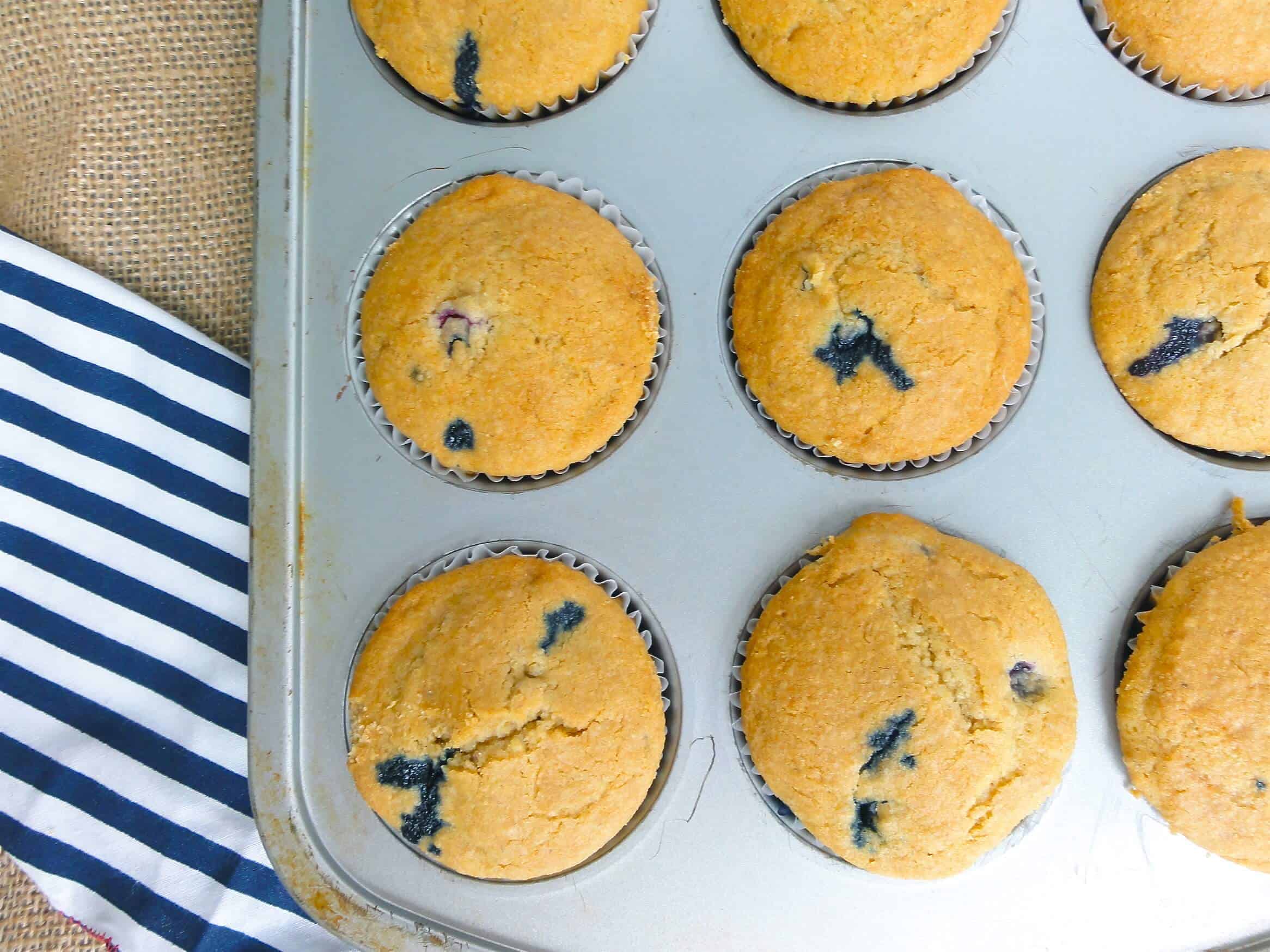 My Whole Wheat Blueberry Muffins are a healthier version of this breakfast favorite. But don't worry, they are perfectly moist and soft, due to using whole wheat pastry flour, honey and buttermilk. #MakeHealthyEasy via @JBraddockRD http://jennabraddock.com