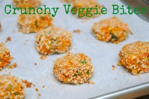 These vegetarian Crunchy Veggie Bites are packed with veggies but have a friendly flavor toddlers will love. There a good source of protein too. #MakeHealthyEasy via @JBraddockRD https://jennabraddock.com