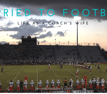 Being married to football is an awesome life. It's hard, fun and exciting. Here'a little glimpse in to my life as a coach's wife. #MakeHealthyEasy via @JBraddockRD