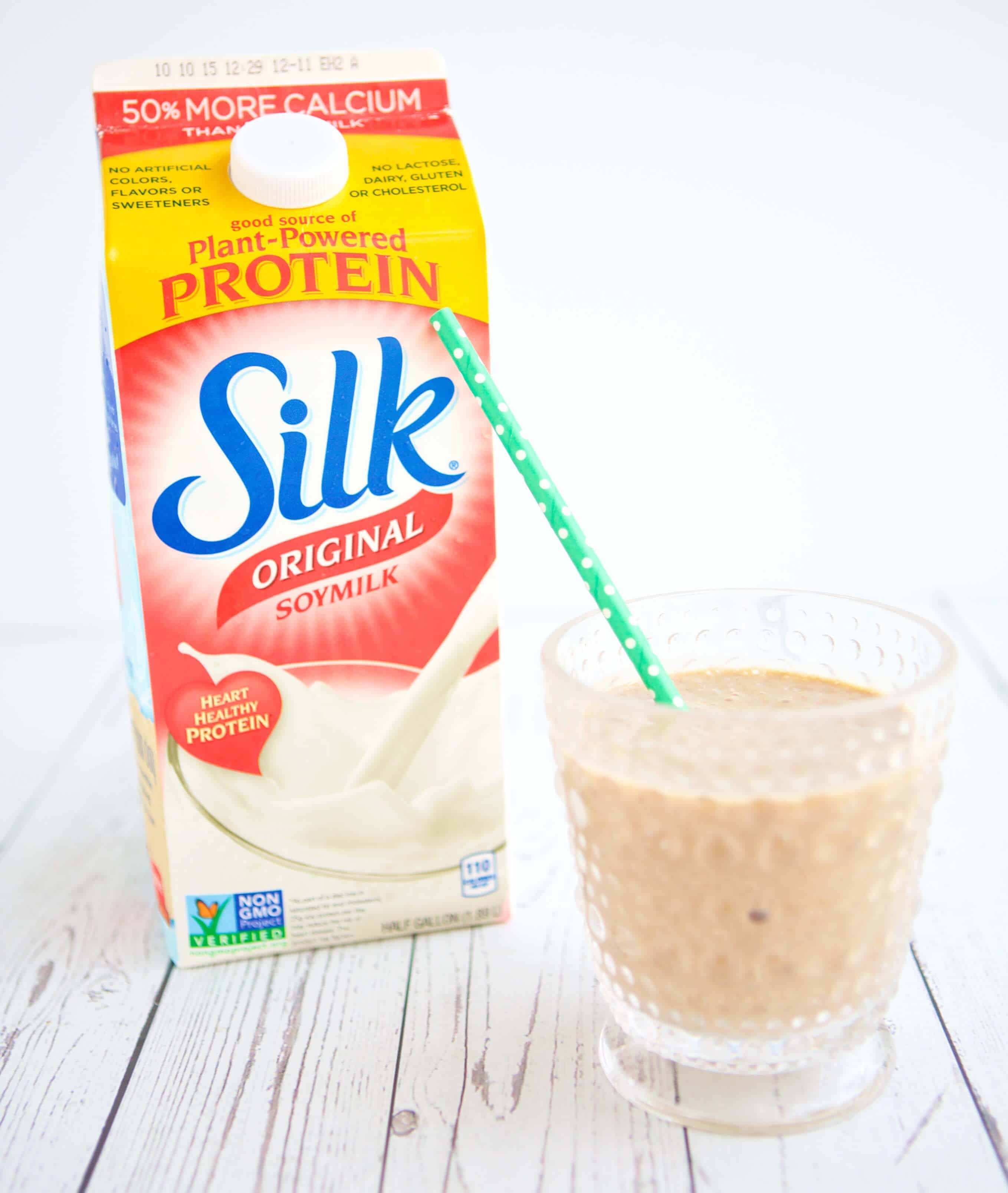 Silk smoothie half 2 - Make Healthy Easy - Jenna Braddock RD