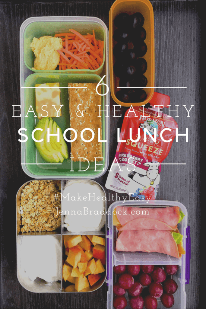 6 easy and healthy school lunch ideas
