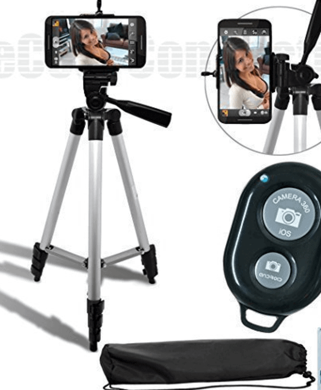 iphone tripod with remote