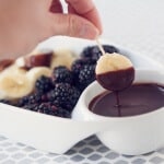 Looking for a dessert recipe to accommodate different eating styles? Try this easy Vegan Chocolate Fondue by #MakeHealthyEasy. EVERYONE at your party will love it. Using cashew milk helps lighten the calories and fat without sacrificing taste.