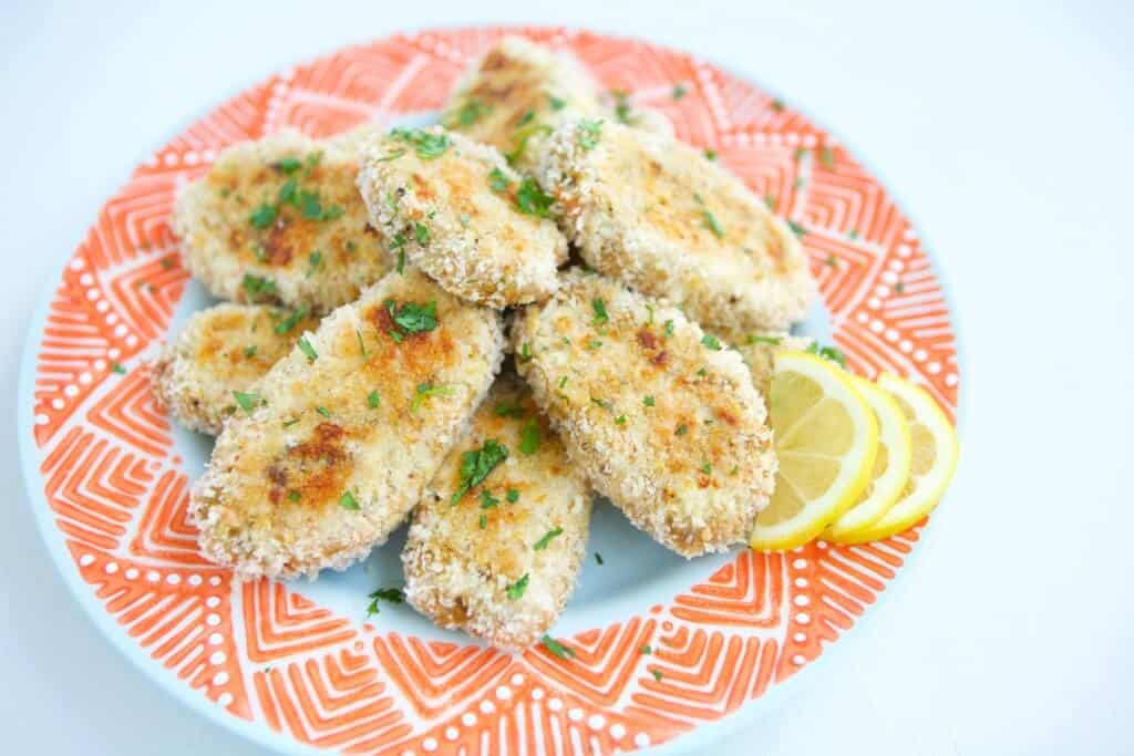 This Homemade Fish Fingers recipe will become a staple in your home in no time and help you reach the recommendation of eating seafood twice a week for a healthy heart. It's kid friendly and customizable to your taste preferences. Little fingers will gobble up these fish fingers!