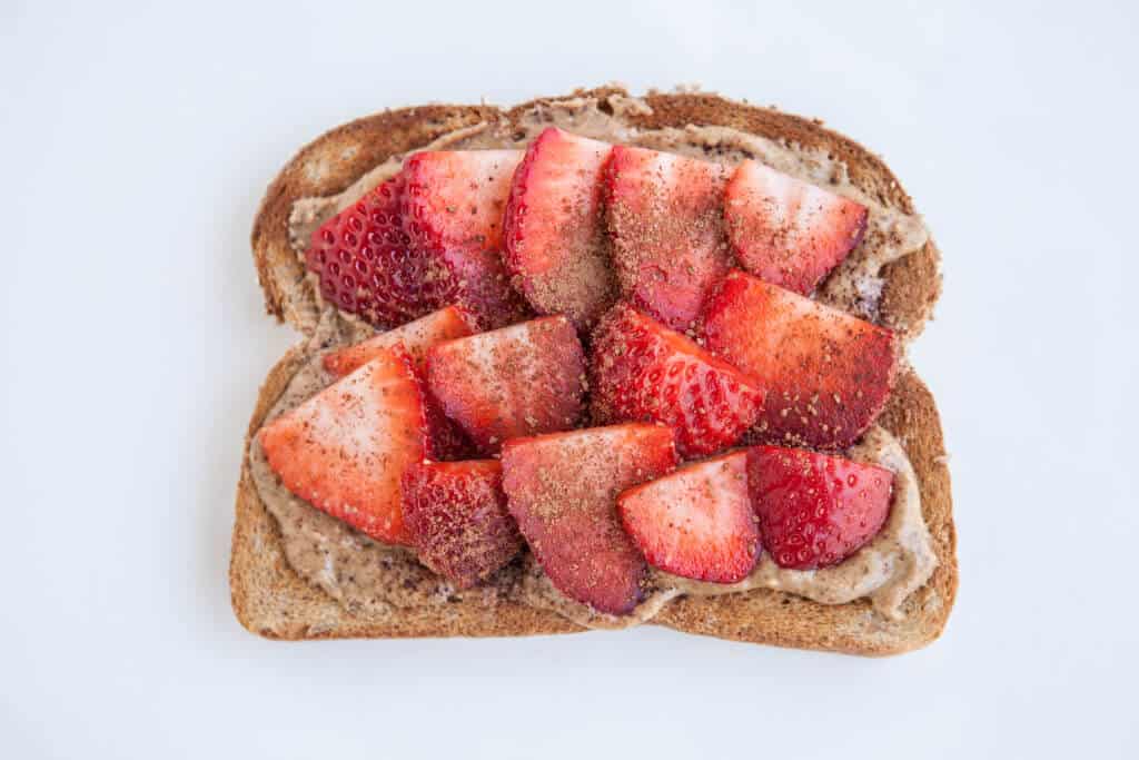 Strawberry toast 4 ways