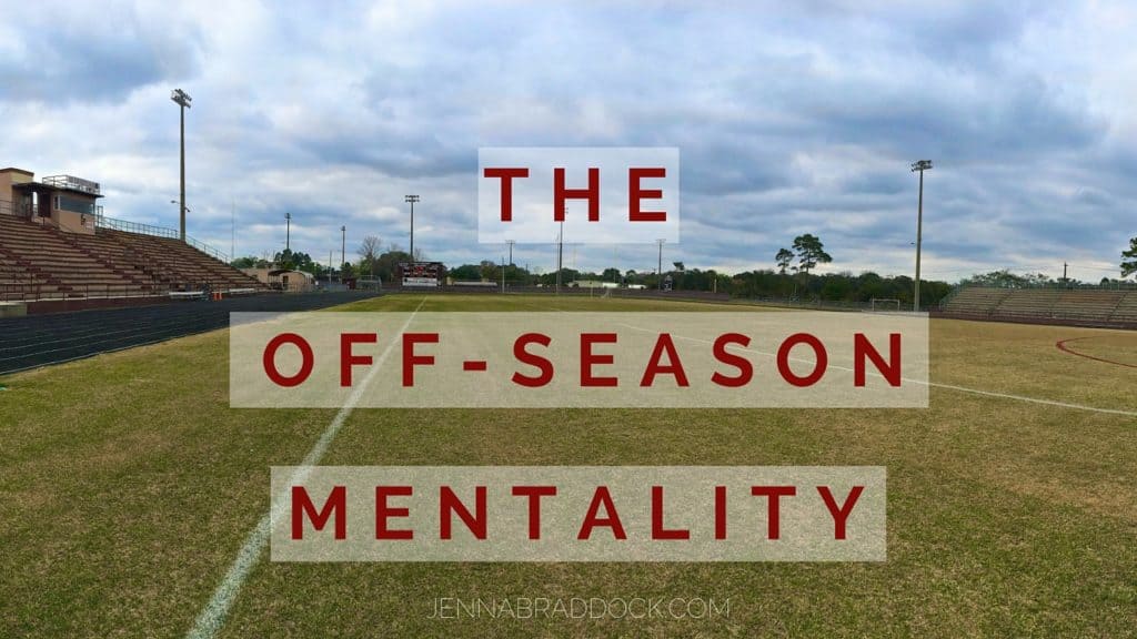 The football off-season is certainly more relaxed. But most people don't realize how important it is to the success a team experiences during the season. The off-season mentality is an attitude that every person can adopt on their healthy living journey. Find out what I mean in this post on The Off-Season Mentality.