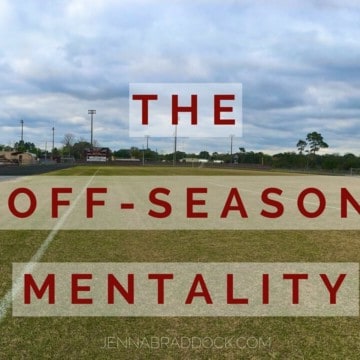 The football off-season is certainly more relaxed. But most people don't realize how important it is to the success a team experiences during the season. The off-season mentality is an attitude that every person can adopt on their healthy living journey. Find out what I mean in this post on The Off-Season Mentality.