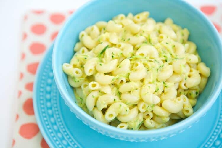 suped up mac and cheese in a bowl