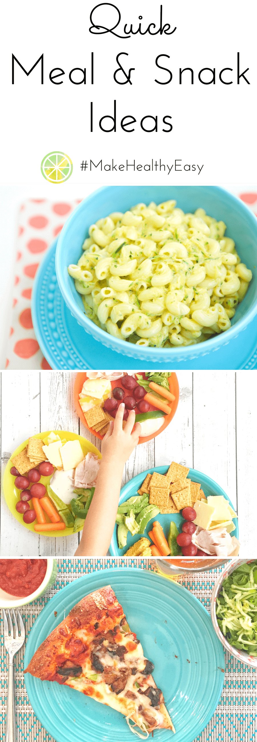 Quick Dinner Ideas for Busy Families - Make Healthy Easy - Jenna