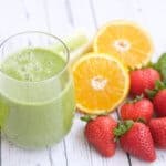 In my humble opinion, a good smoothie recipe is one of the BEST ways to quickly, easily and usually deliciously to add more fruits and vegetables to your life. This Strawberry Orange Green Smoothie recipe is one of my go-to recipes for my daily smoothie.