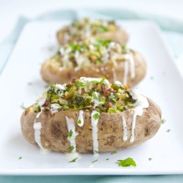 These bison, blue cheese, and veggie stuffed twice baked potatoes bring bold flavors and healthy eating together in an all-in-one meal. If you've not eaten bison before, this is a great recipe to start with.