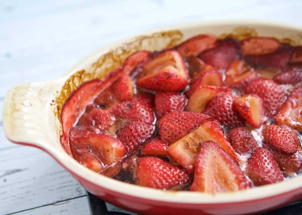 This unique salad pairs bold-flavored steak with the naturally sweet, roasted strawberries to create a surprising combinations. Layering a lean steak on top of a mound of nutrient rich ingredients is a balanced way to enjoy it any day of year.