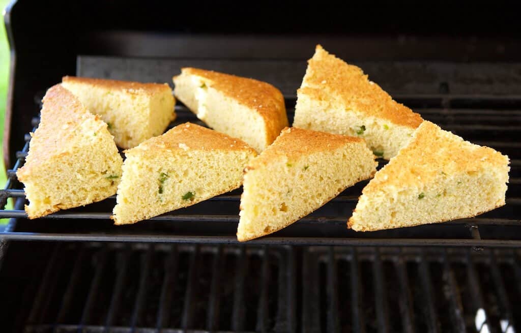 Cornbread on the grill