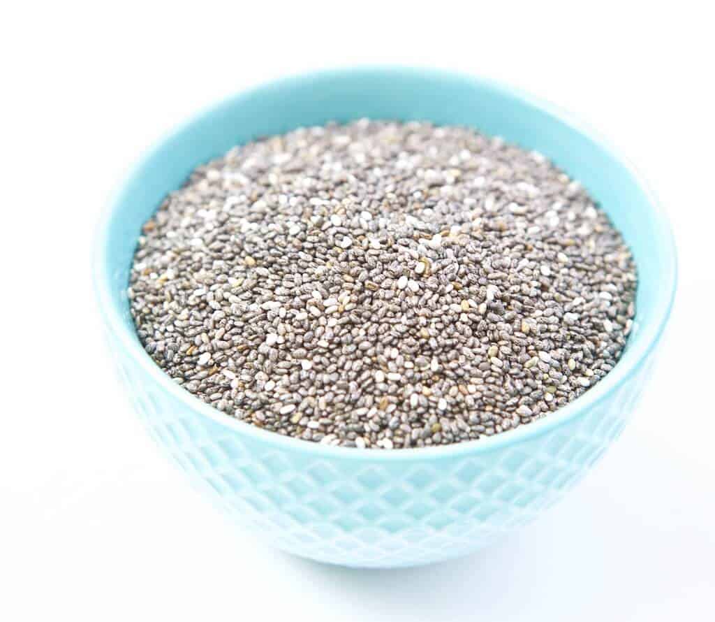 bowl of chia seeds