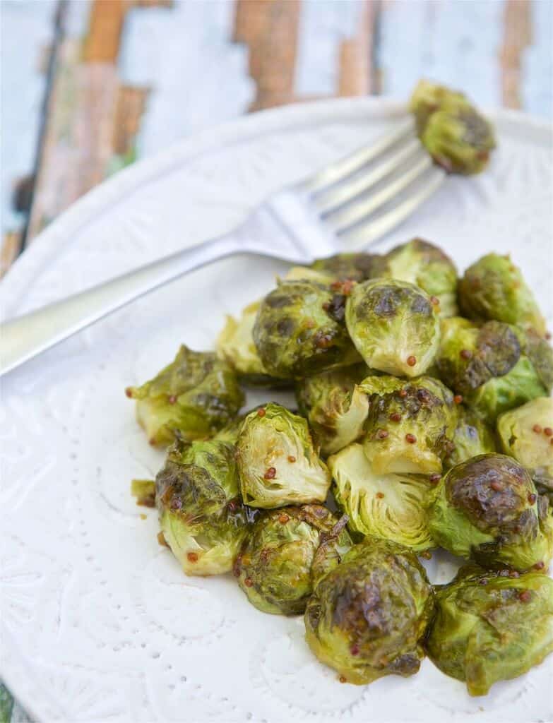 honey mustard brussel sprouts