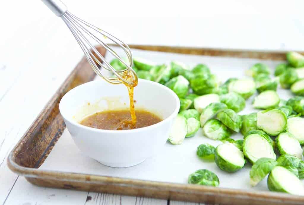 honey mustard brussel sprouts