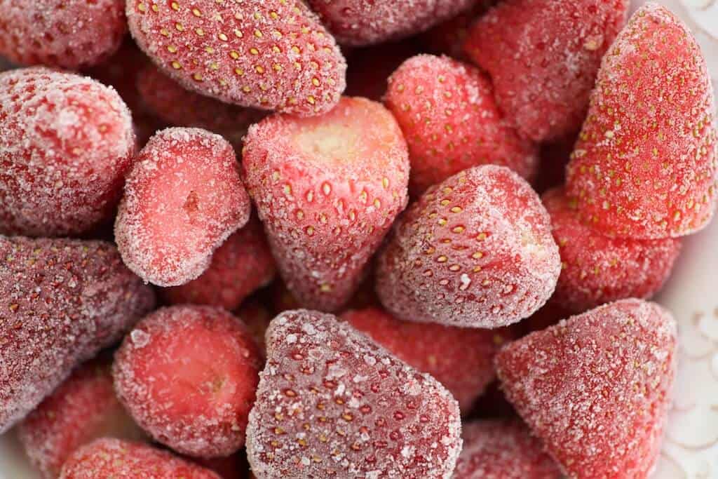 frozen strawberries