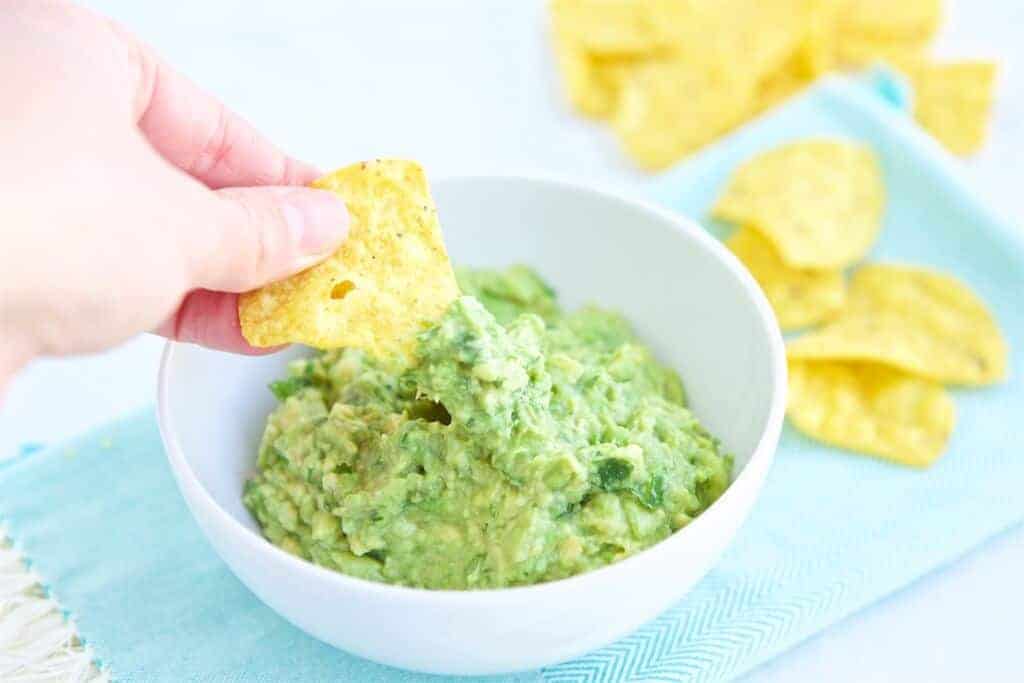 chips with the Easy Guacamole recipe