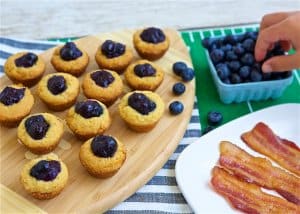 Take your next tailgate up a notch with these easy to prep-ahead Boozy Blueberry Bacon Bites. It delivers all your favorite football flavors in a mindful bite size.