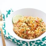 This Instant Pot Cilantro Chicken and Rice is a flavorful, easy meal full of great nutrition. Make it early in the day for an instant meal at night.