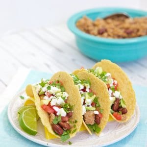 Tacos can be a healthy, and certainly quick, dinner time solution. Try this healthier take on my family's taco meat recipe. 