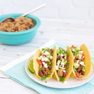 Tacos can be a healthy, and certainly quick, dinner time solution. Try this healthier take on my family's taco meat recipe. 