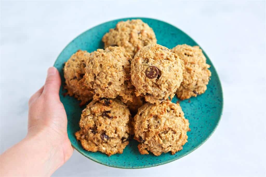 healthy chocolate cherry breakfast cookie recipe