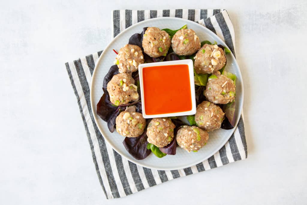 Buffalo Turkey Meatball Appetizer