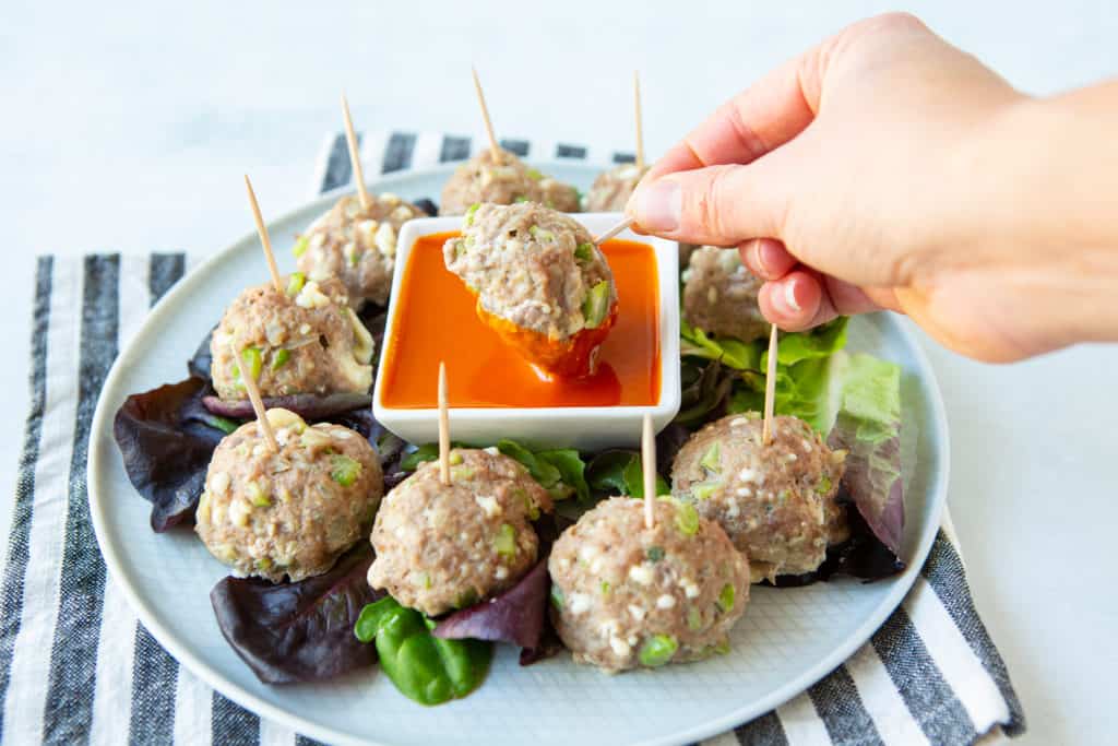 Buffalo Turkey Meatballs