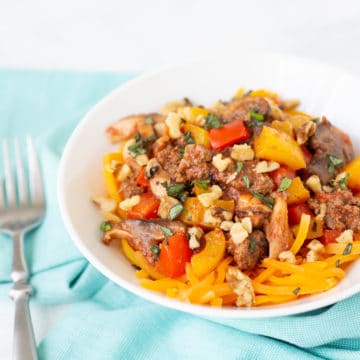 healthy ground beef recipe picture in bowl