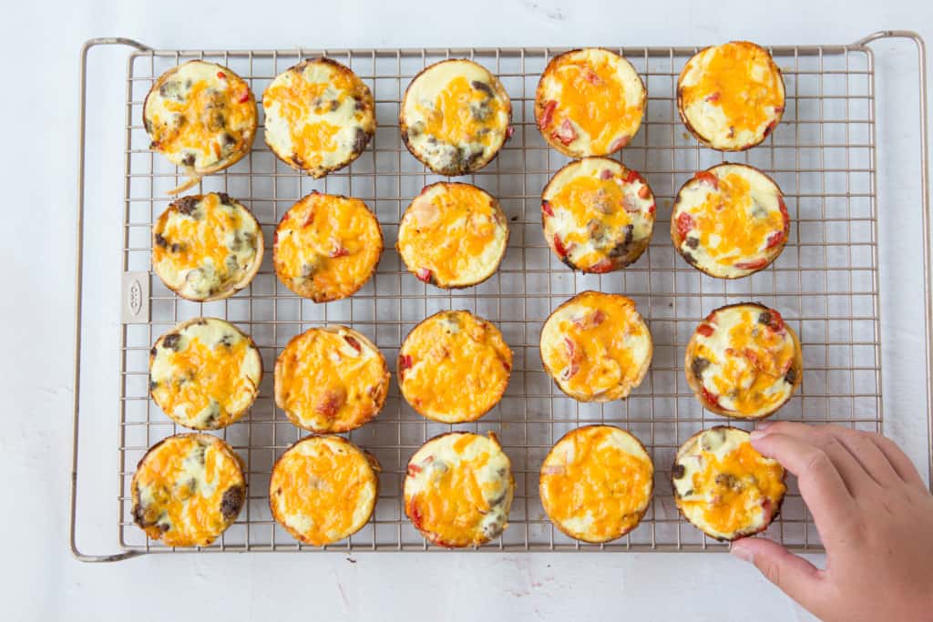 Meal prep breakfast ideas - mini breakfast pies