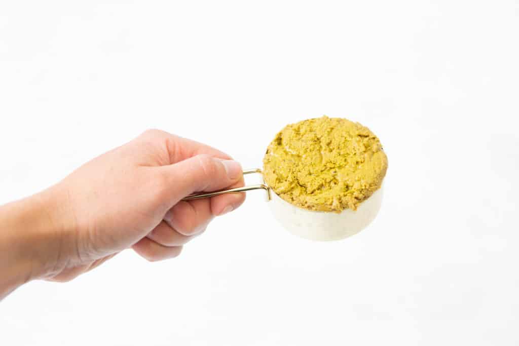 ½ cup portion of pistachio butter