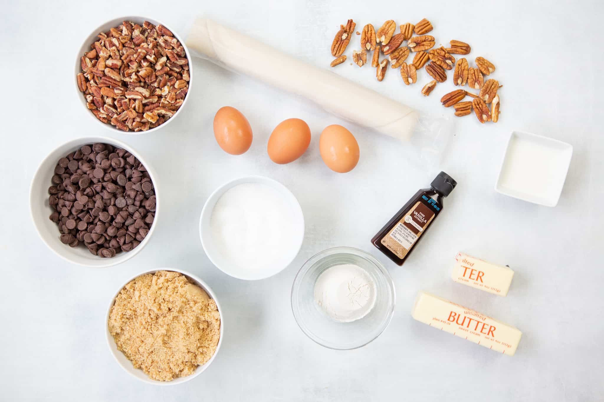 pecan pie ingredients from above. 