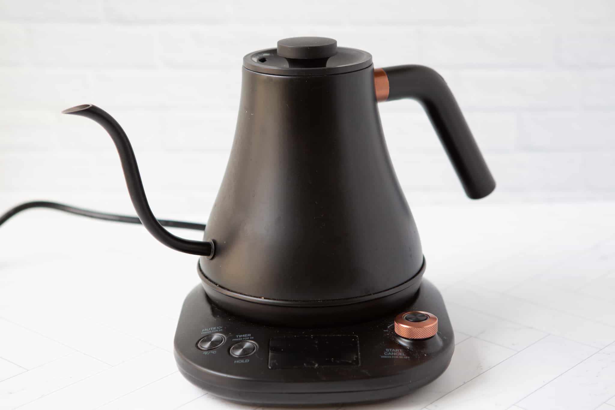 Matte Black Electric Gooseneck Kettle