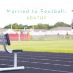 married to football: Apathy bench on a football field
