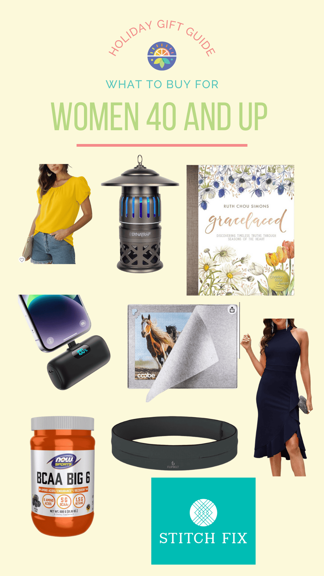 holiday gift guide. what to buy for women 40 and up.