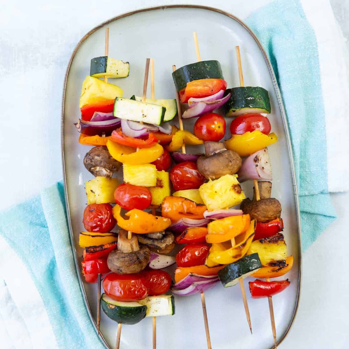 fruit and vegetable kabobs