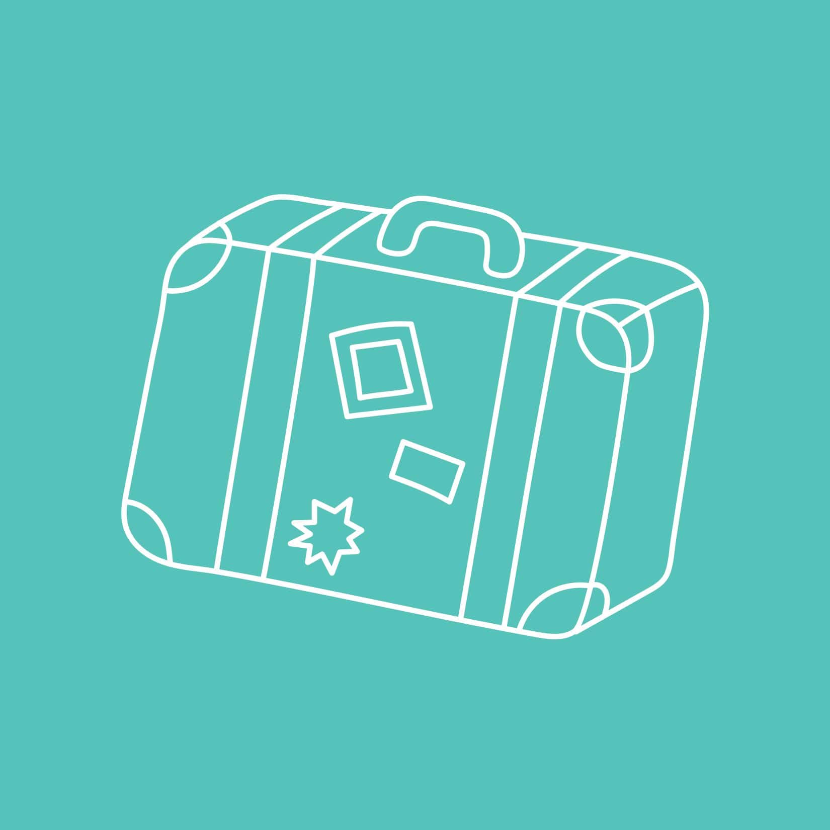 suitcase Make Healthy Easy travel