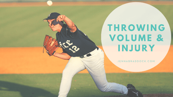 youth baseball throwing volume and injury