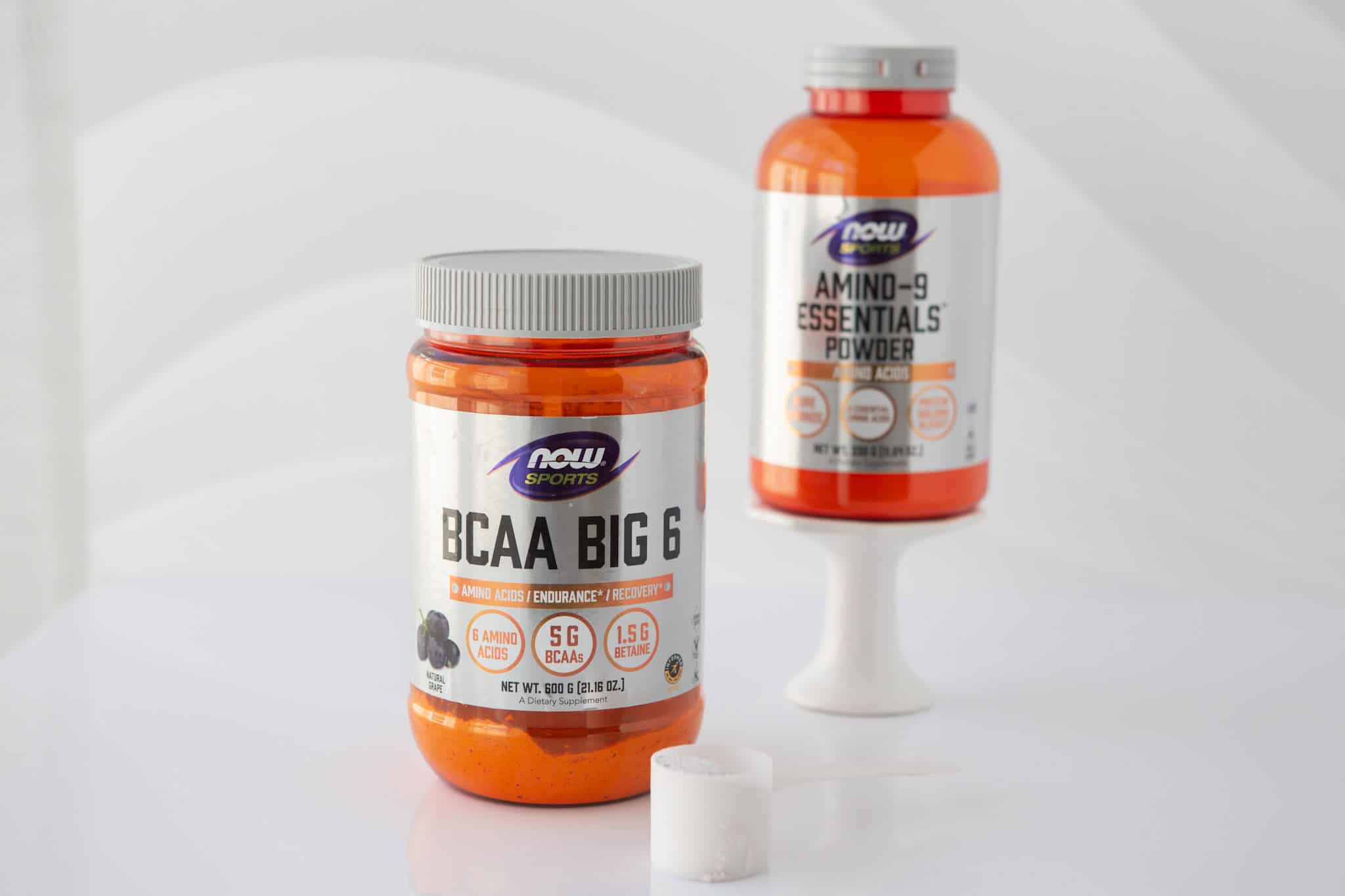 BCAA Big 6 NOW Sports and Amino-9 Essentials Powder NOW Sports